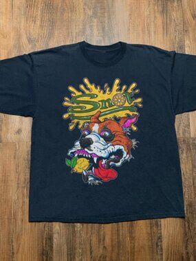 Vintage 90s Hardcore Punk Style Dog Graphic T-shirt